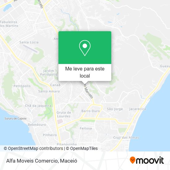 Alfa Moveis Comercio mapa