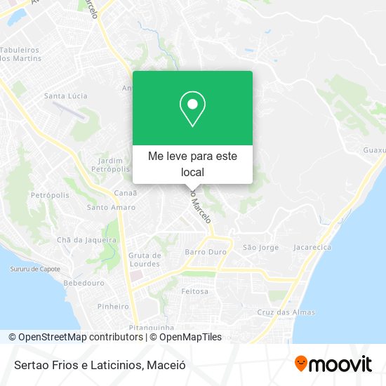 Sertao Frios e Laticinios mapa