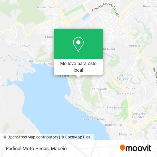 Radical Moto Pecas mapa