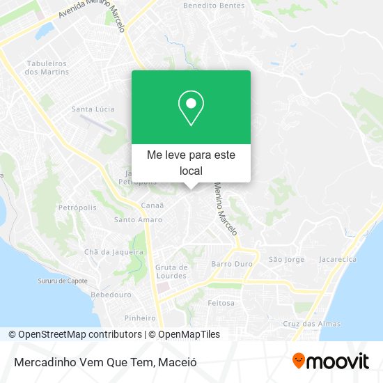 Mercadinho Vem Que Tem mapa