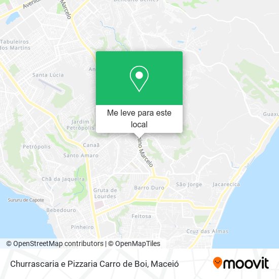 Churrascaria e Pizzaria Carro de Boi mapa