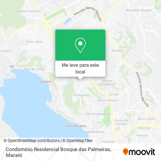 Condomínio Residencial Bosque das Palmeiras mapa