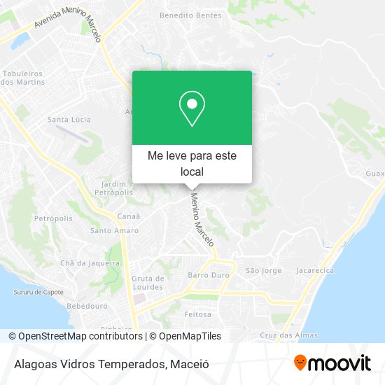 Alagoas Vidros Temperados mapa
