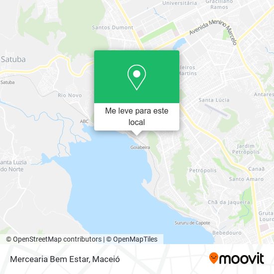 Mercearia Bem Estar mapa