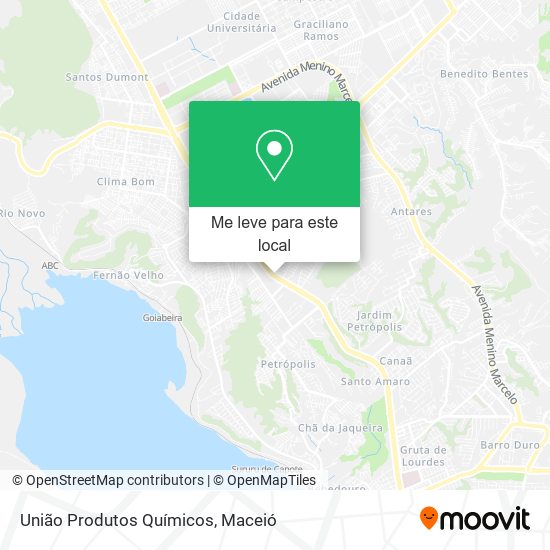 União Produtos Químicos mapa