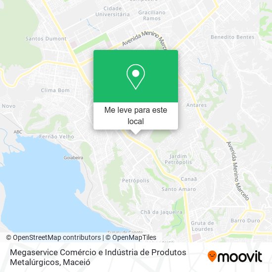 Megaservice Comércio e Indústria de Produtos Metalúrgicos mapa