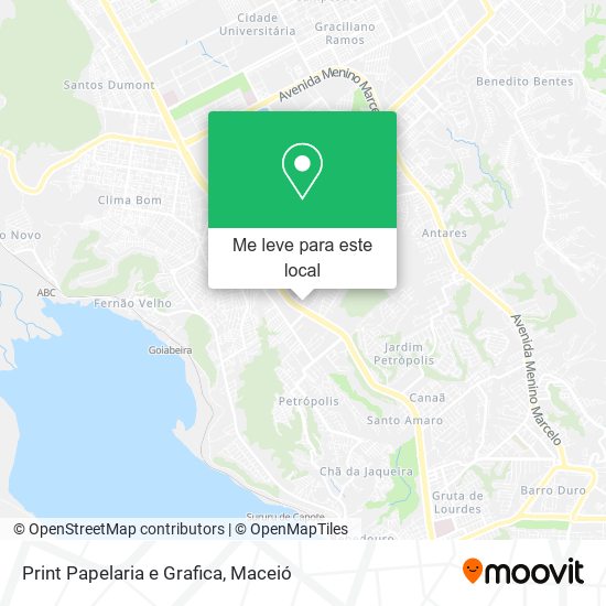 Print Papelaria e Grafica mapa