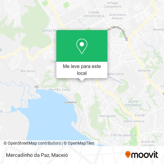 Mercadinho da Paz mapa