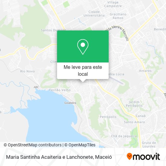 Maria Santinha Acaiteria e Lanchonete mapa