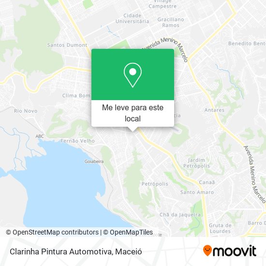 Clarinha Pintura Automotiva mapa