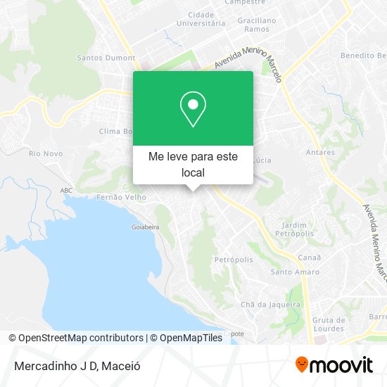 Mercadinho J D mapa
