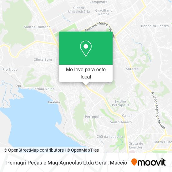 Pemagri Peças e Maq Agrícolas Ltda Geral mapa