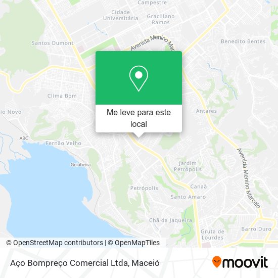 Aço Bompreço Comercial Ltda mapa