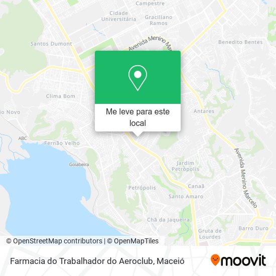 Farmacia do Trabalhador do Aeroclub mapa