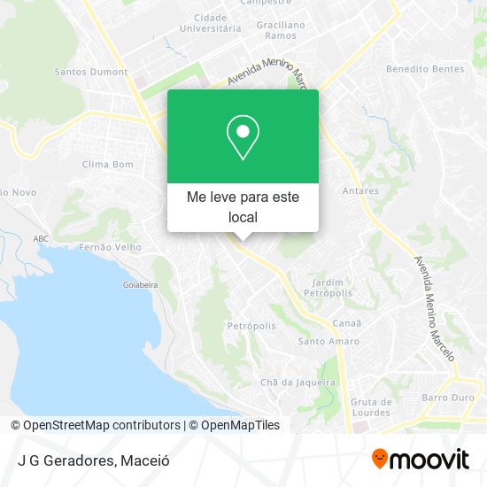 J G Geradores mapa