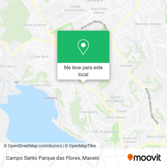 Campo Santo Parque das Flores mapa