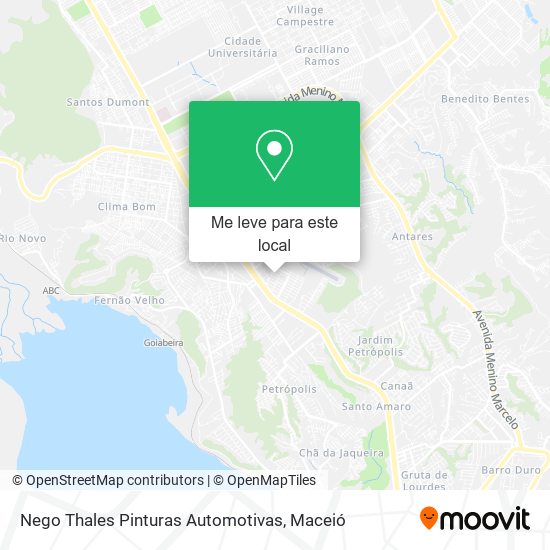 Nego Thales Pinturas Automotivas mapa