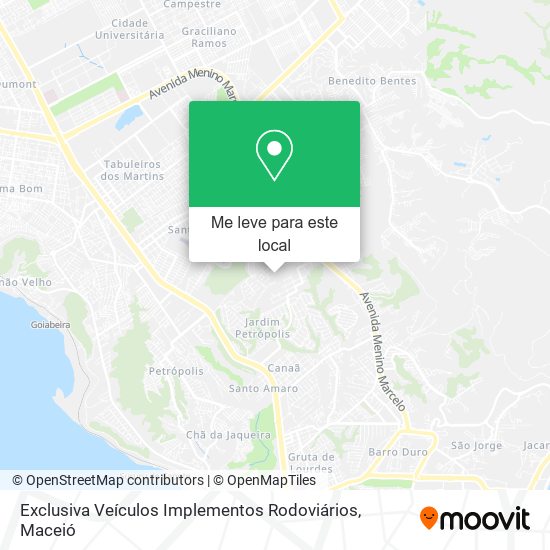 Exclusiva Veículos Implementos Rodoviários mapa