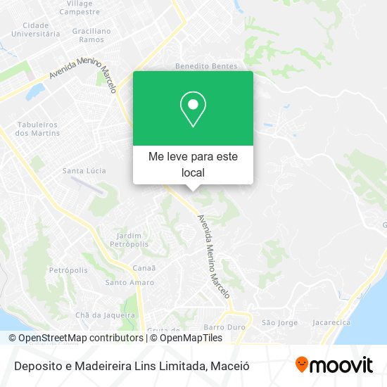 Deposito e Madeireira Lins Limitada mapa