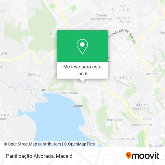 Panificação Alvorada mapa