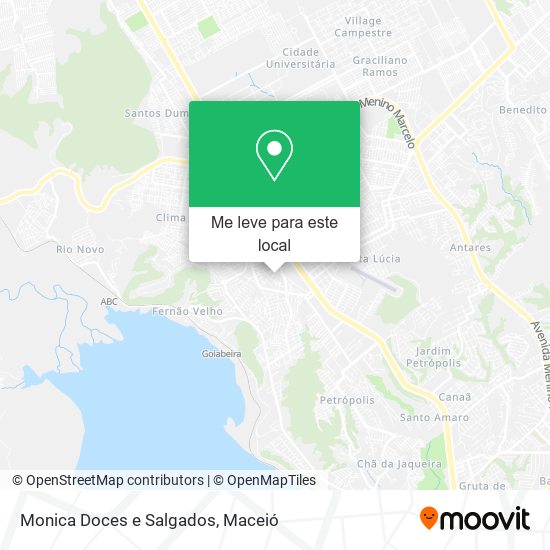 Monica Doces e Salgados mapa