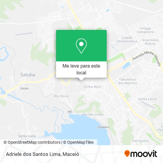 Adriele dos Santos Lima mapa