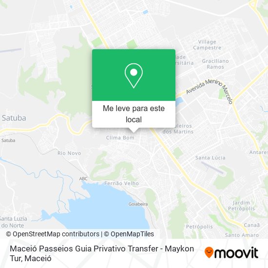 Maceió Passeios Guia Privativo Transfer - Maykon Tur mapa