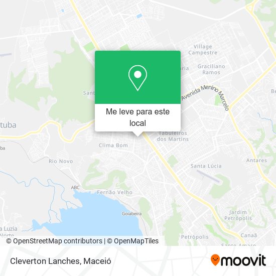 Cleverton Lanches mapa