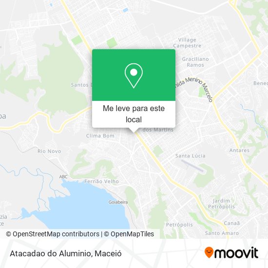 Atacadao do Aluminio mapa