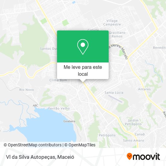 Vl da Silva Autopeças mapa