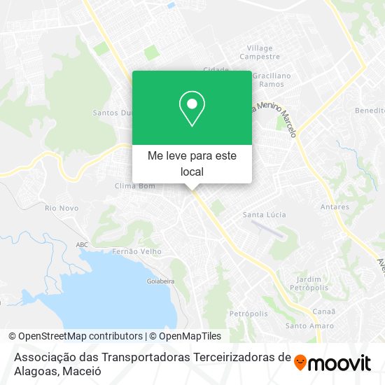 Associação das Transportadoras Terceirizadoras de Alagoas mapa