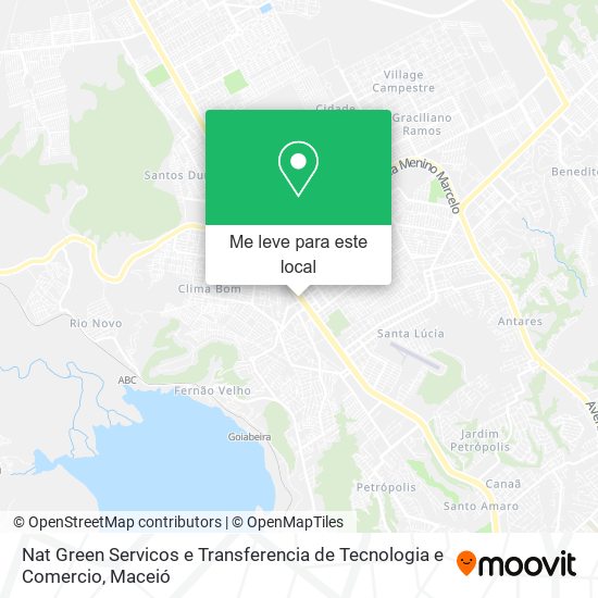 Nat Green Servicos e Transferencia de Tecnologia e Comercio mapa