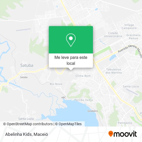 Abelinha Kids mapa
