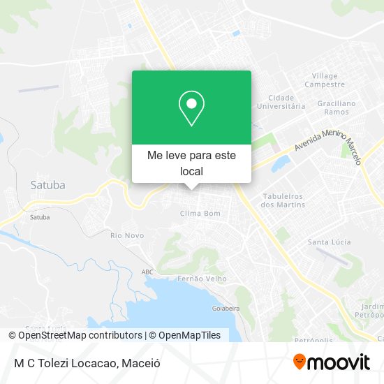 M C Tolezi Locacao mapa