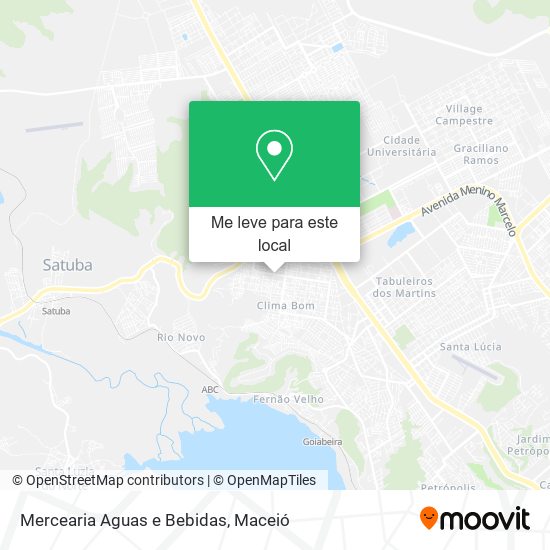 Mercearia Aguas e Bebidas mapa