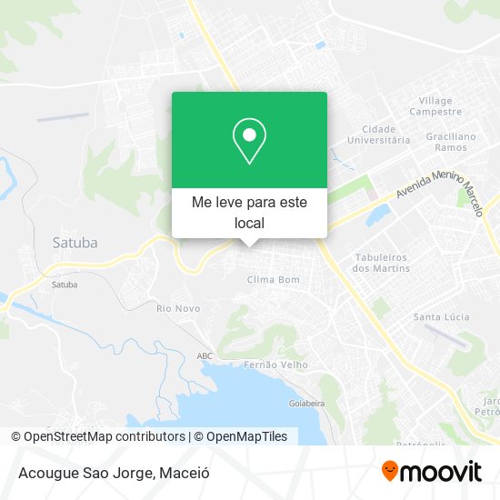 Acougue Sao Jorge mapa