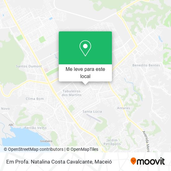Em Profa. Natalina Costa Cavalcante mapa