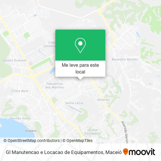 Gl Manutencao e Locacao de Equipamentos mapa