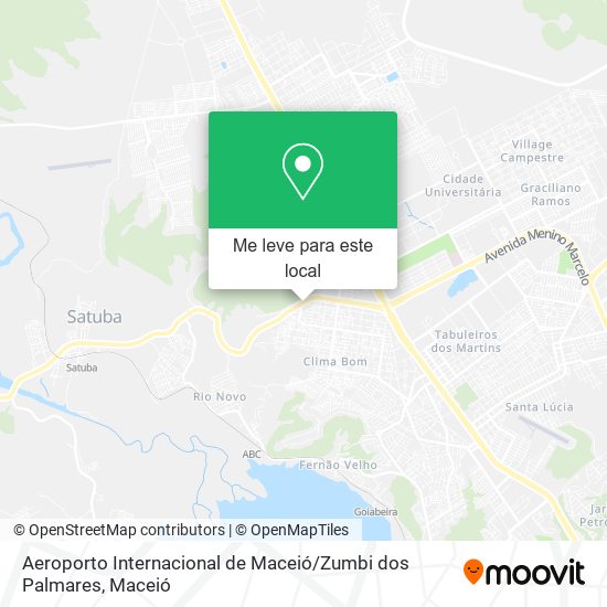 Aeroporto Internacional de Maceió / Zumbi dos Palmares mapa