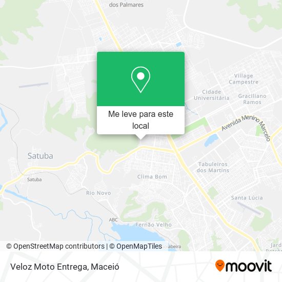 Veloz Moto Entrega mapa