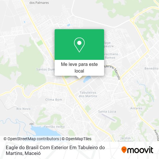 Eagle do Brasil Com Exterior Em Tabuleiro do Martins mapa