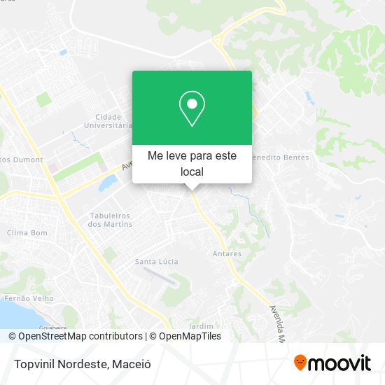 Topvinil Nordeste mapa