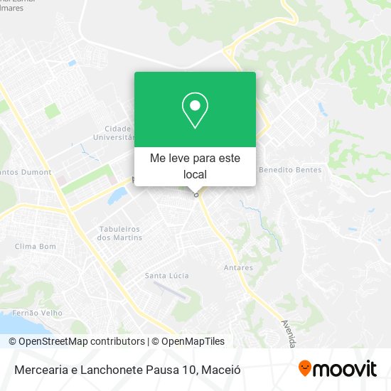 Mercearia e Lanchonete Pausa 10 mapa