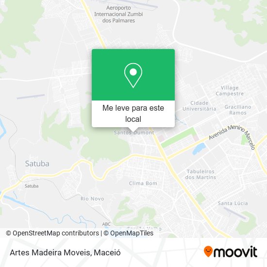 Artes Madeira Moveis mapa