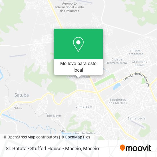 Sr. Batata - Stuffed House - Maceio mapa