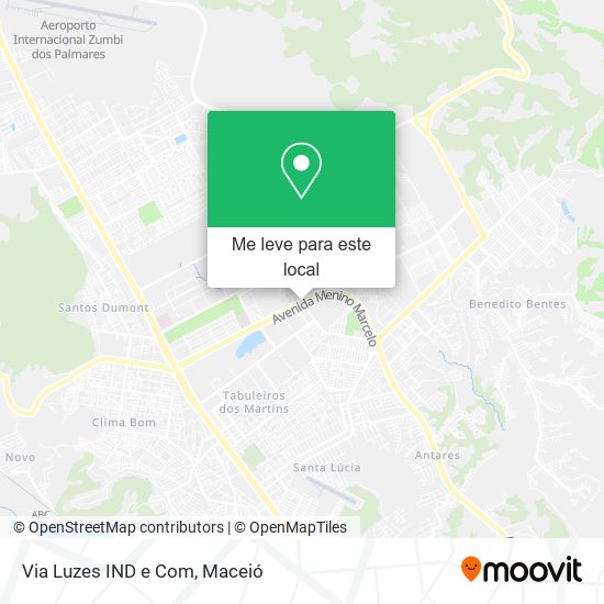 Via Luzes IND e Com mapa