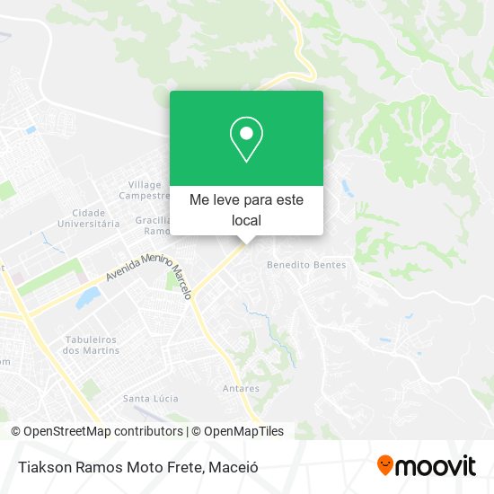 Tiakson Ramos Moto Frete mapa