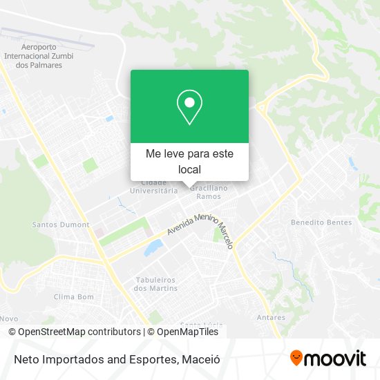 Neto Importados and Esportes mapa