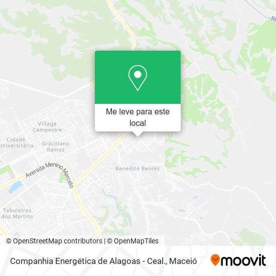 Companhia Energética de Alagoas - Ceal. mapa