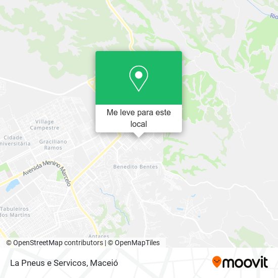 La Pneus e Servicos mapa